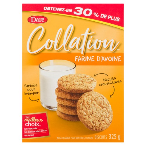 Dare Breaktime Peanut-Free Cookies Oatmeal 325 g