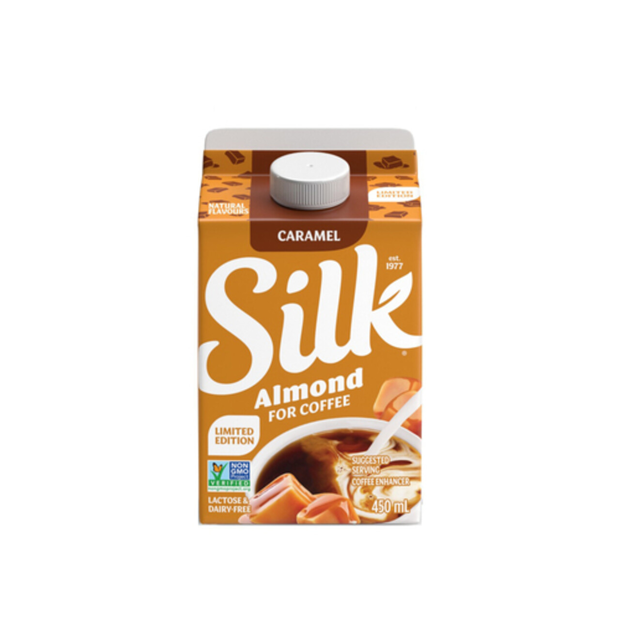 Silk Plant Based Coffee Creamer Almond Caramel Limited Edition 450 ml