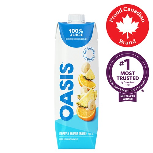 Oasis Juice Pineapple Banana Orange 960 ml - Voilà Online