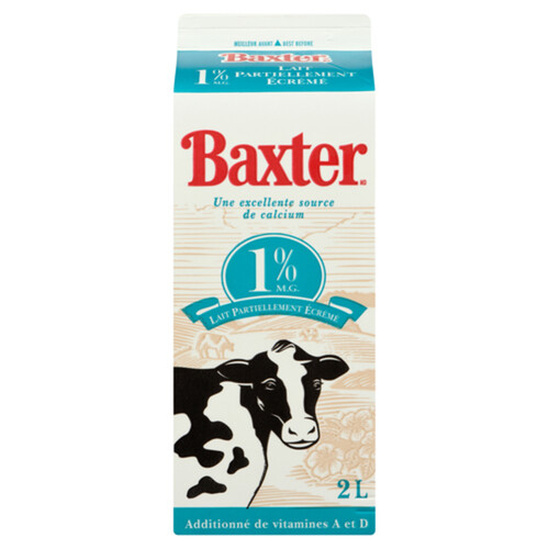 Voilà | Online Grocery Delivery - Baxter 1% Carton Milk 2 L