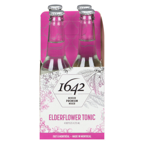 1642 Sparkling Beverage Elderflower Tonic 4 x 275 ml