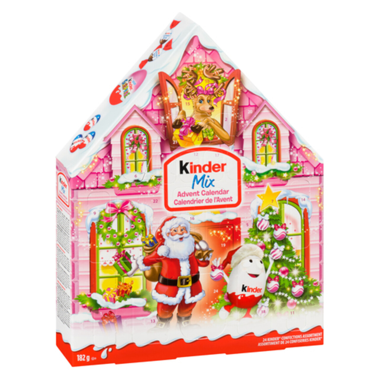 Kinder Mix Chocolate Pink T24 Advent Calendar 182 g Voilà Online Groceries & Offers