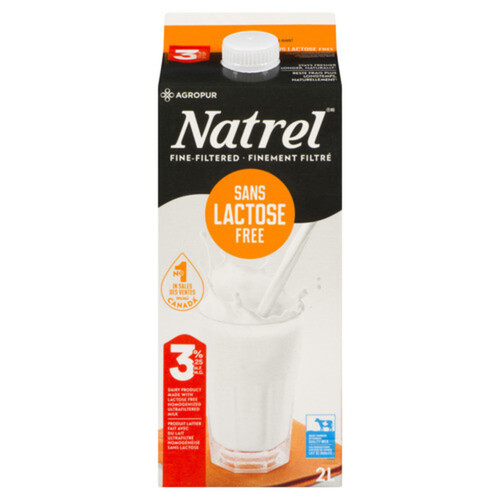 Natrel Lactose-Free 3.25% Milk Homogenized 2 L