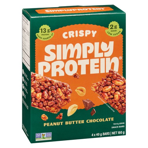 Simply Protein Crispy Bar Peanut Butter Chocolate 4 x 40 g