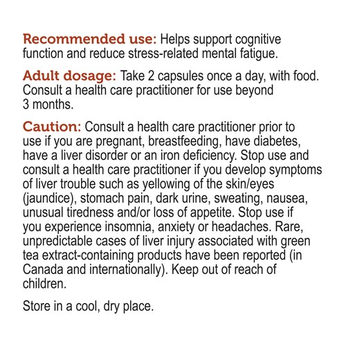 Genuine Health Clear Focus Capsules With Lion's Mane Mushroom 60 Count
