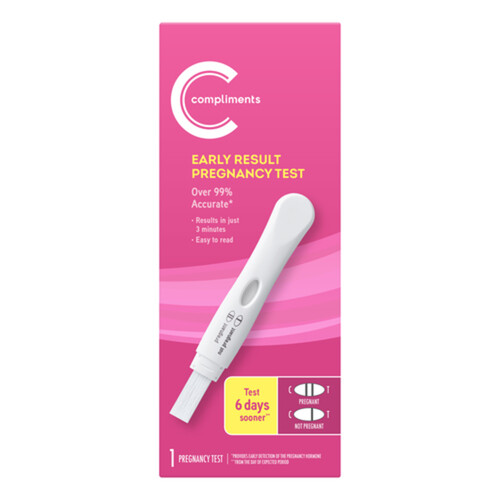 Compliments 6 Day Early Pregnancy Test