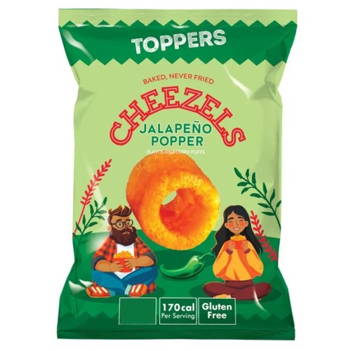 Toppers Snack Cheezels Jalapeno Popper 40 g