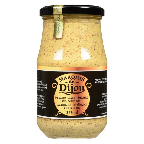 Marquis De Dijon Prepared Grained Mustard With White Wine 375 ml