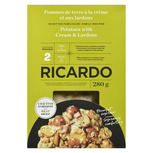 RICARDO Potatoes With Cream & Lardons 280 g