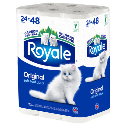 Royale Original Toilet Paper 2-Ply 24 Rolls x 242 Sheets