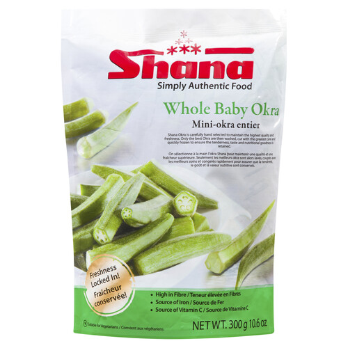 Shana Bhindi Frozen Whole Baby Okra 300 g