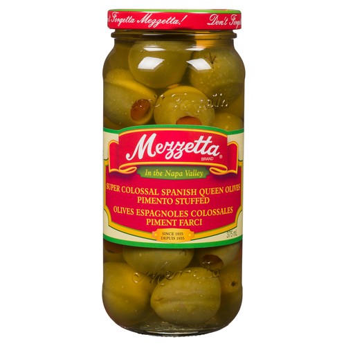 Mezzetta Olives Super Colossal Spanish Queen 375 ml