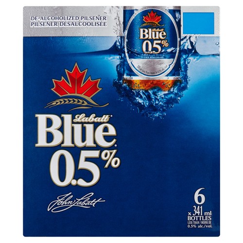 Labatt Blue Non Alcoholic Beer 6 x 341 ml (cans)