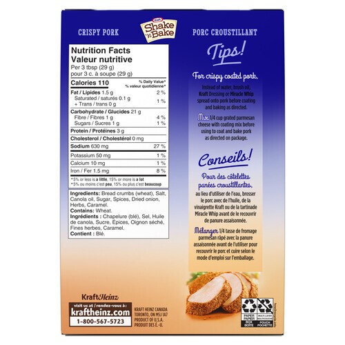 Kraft Shake 'N Bake Coating Mix Crispy Pork 160 g