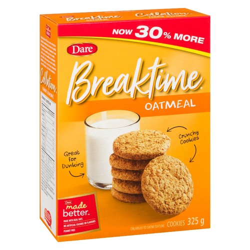 Dare Breaktime Peanut-Free Cookies Oatmeal 325 g