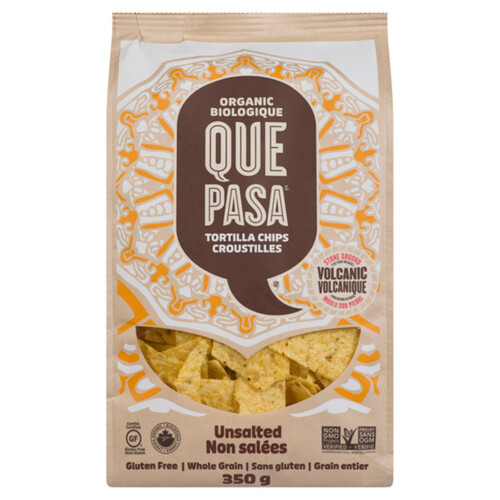 QuePasa Gluten-Free Tortilla Chips Unsalted 350 g