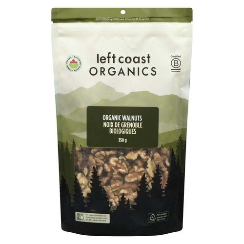 Left Coast Organics Organic Walnuts Raw 350 g