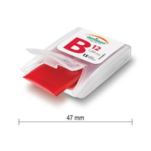 Jamieson Vitamin B12 Fast Dissolving Strips Mint 30 Count