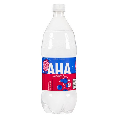 AHA Sparkling Water Blueberry Pomegranate 1 L (bottle)