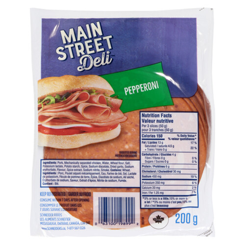 Main Street Deli Pepperoni 200 g