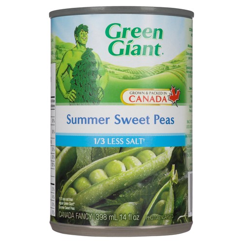 Green Giant Canned Summer Sweet Peas Low Salt 398 ml