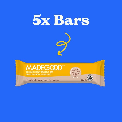 MadeGood Granola Bars Chocolate Banana 5 x 24 g