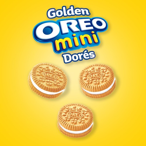 Oreo Mini Snak Pak Sandwich Cookies Golden  6 x 25 g