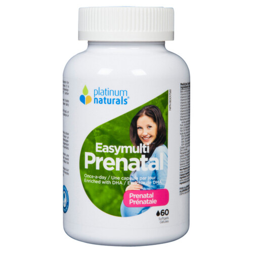 Platinum Naturals Prenatal Easy Multi 60 Softgels