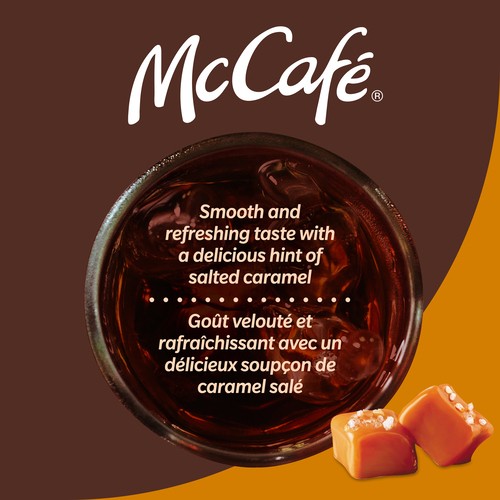 McCafé Iced Coffee Pods Dark Roast Salted Caramel 10 K-Cups 94 g