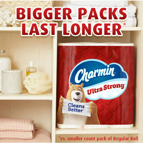 Charmin Toilet Paper Ultra Strong 2-Ply 16 Mega Rolls x 286 Sheets