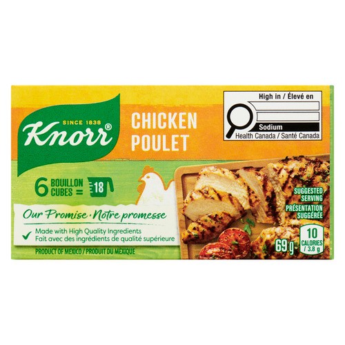 Knorr Bouillon Cubes Chicken for rich deep chicken flavour 69 g