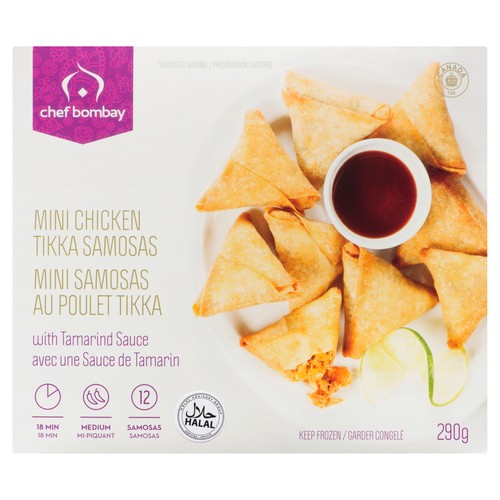 Chef Bombay Mini Samosas Chicken Tikka 290 g