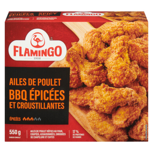 Flamingo Frozen Chicken Wings Crispy & Spicy 550 g