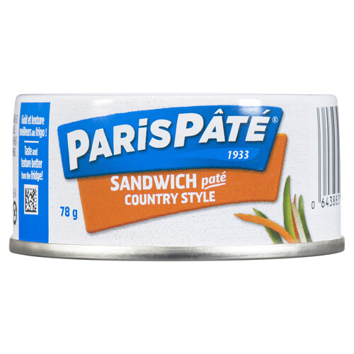 Paris Pâté Sandwich Spread Country Style 78 g