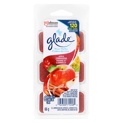 Glade Wax Melt Refills Air Freshener Apple Cinnamon 6 Melts 66 g