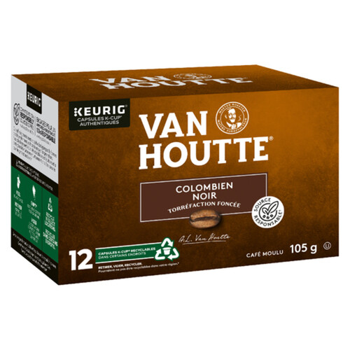 Van Houtte Coffee Pods Colombian Dark Roast 12 K-Cups 105 g