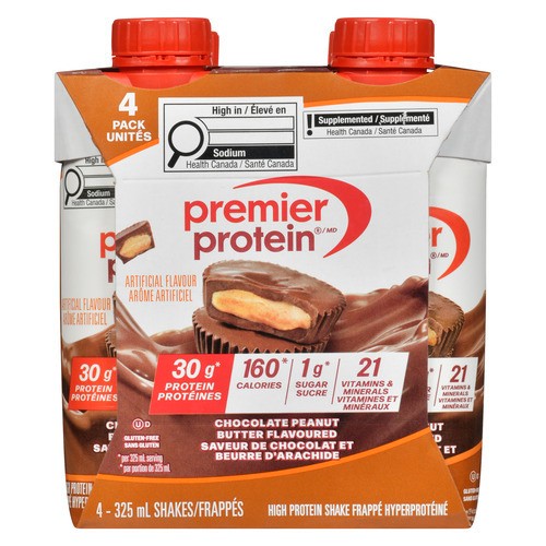 Premier Protein Shakes Chocolate Peanut Butter 4 x 325 ml