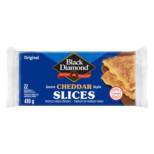 Black Diamond Sliced Cheese Original Cheddar 22 Slices 410 g