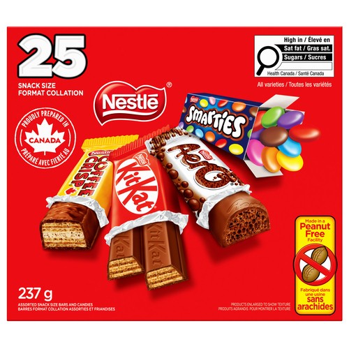 Nestle Peanut-Free Chocolate Minis Assorted 25 Pack 237 g