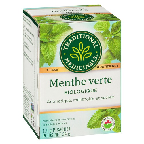 Traditional Medicinals Tea Spearmint 16 Tea Bags 