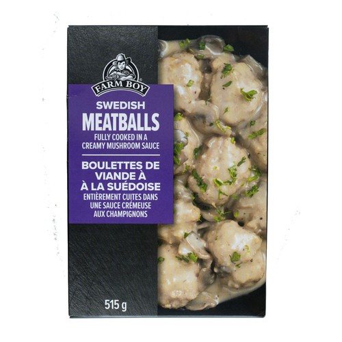 Farm Boy Frozen Meatballs Swedish Style 515 g