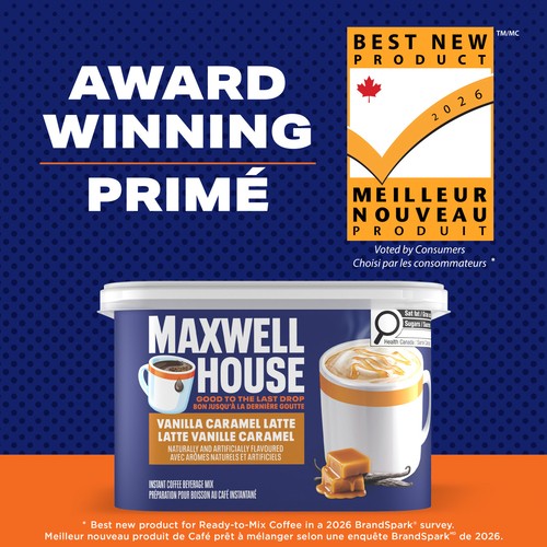 Maxwell House Instant Coffee Beverage Mix Vanilla Caramel Latte 247 g