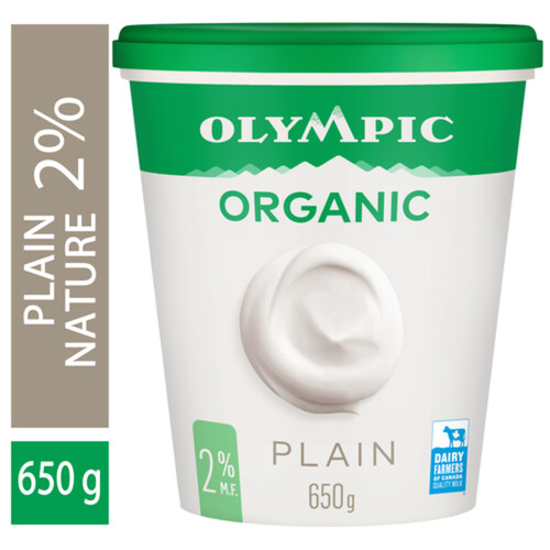 Olympic Organic 2% Yogurt Plain 650 g