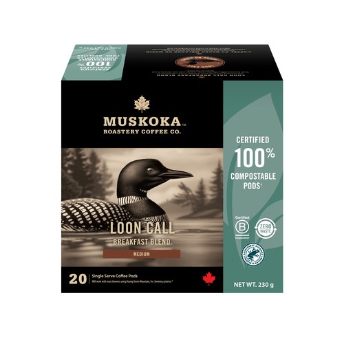 Muskoka Roastery Coffee Loon Call Breakfast Blend 20 K-Cup 230 g