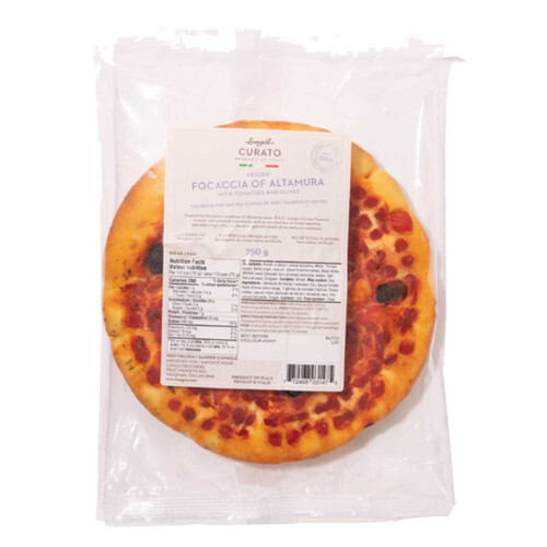 Longo's Curato Ready To Bake Focaccia Tomato 250 g (frozen)