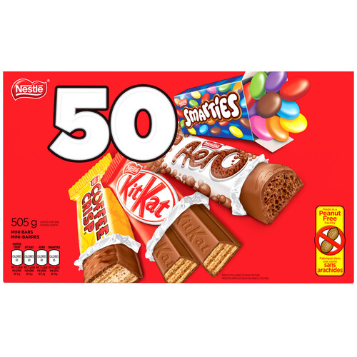 Nestlé Chocolate Assorted Mini Bars 50 Pack 505 g