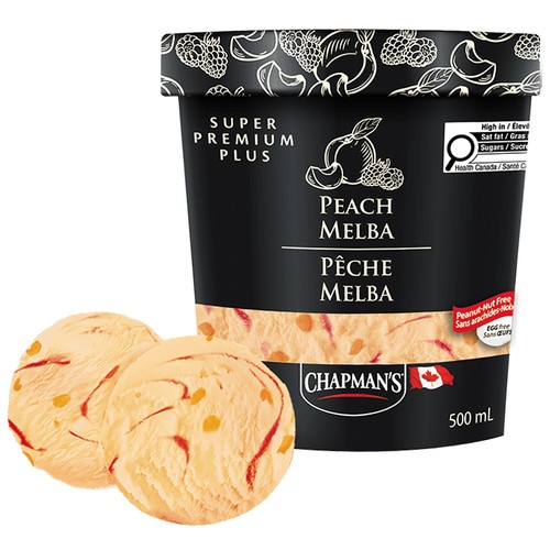 Chapman's Super Premium Plus Ice Cream Peach Melba 500 ml