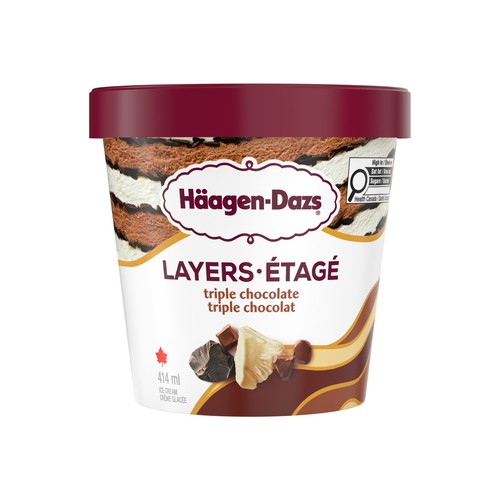 Haagen-Dazs Ice Cream Layers Triple Chocolate 414 ml