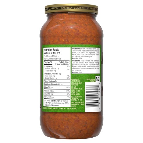 Classico Pasta Sauce Tomato & Pesto 600 ml