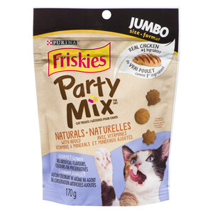 Friskies Cat Treats Party Mix Naturals Gourmet Crunch 170 g